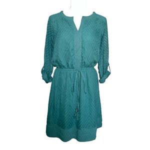 ✨ Daniel Rainn Roll Sleeve Textured Dress - Size Medium